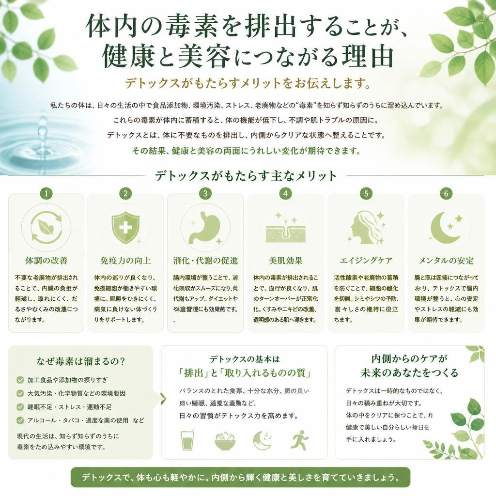 デトックスの重要性