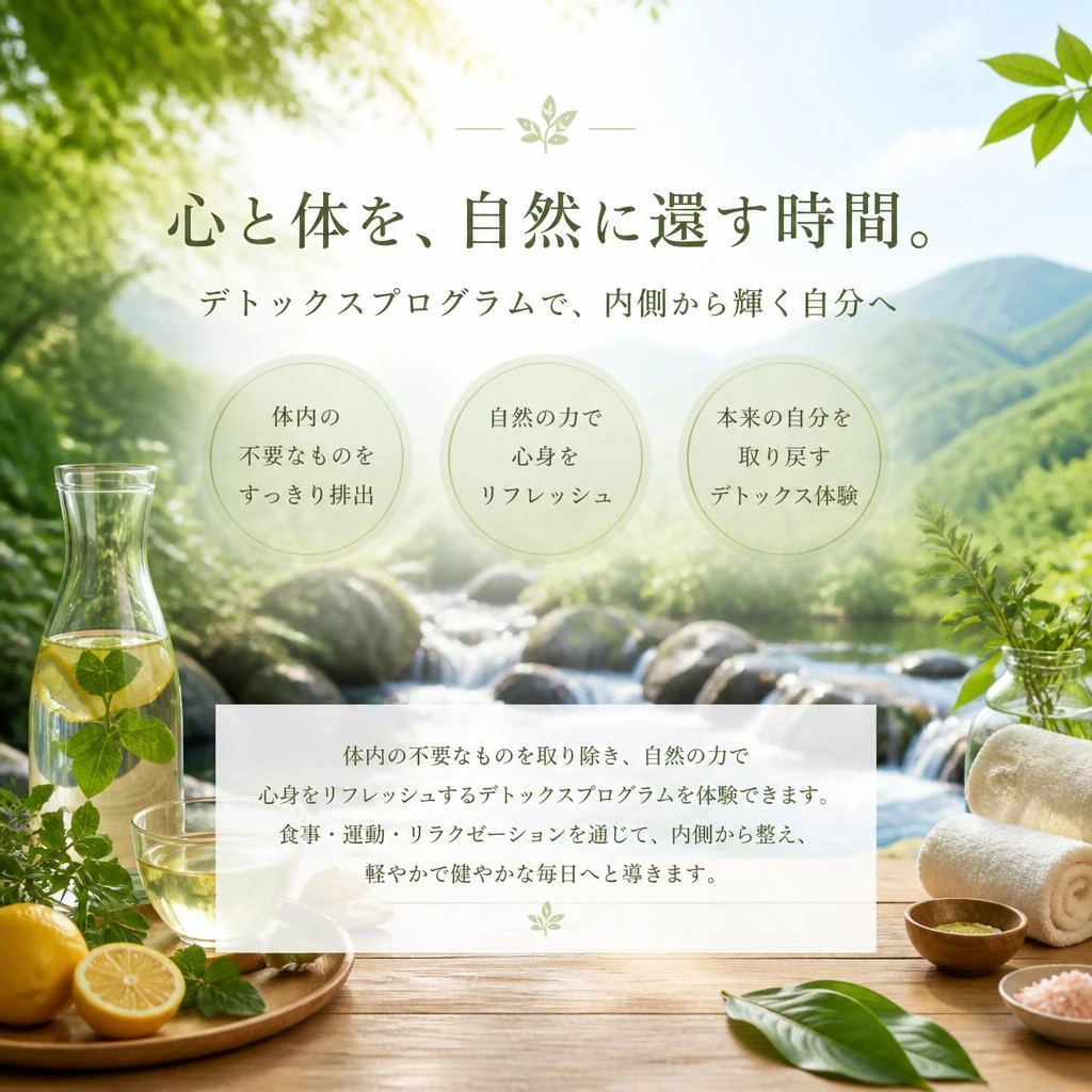 デトックスでリフレッシュ