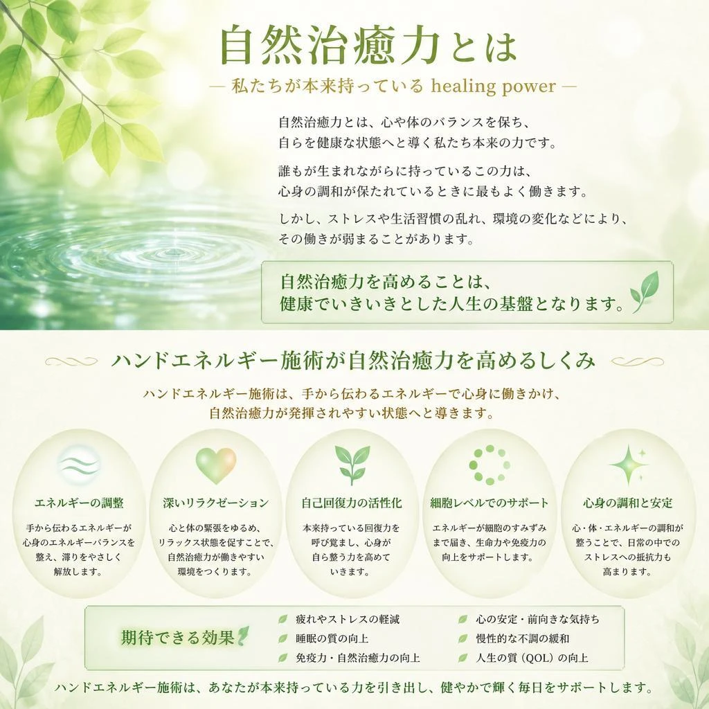 2. 自然治癒力を引き出す