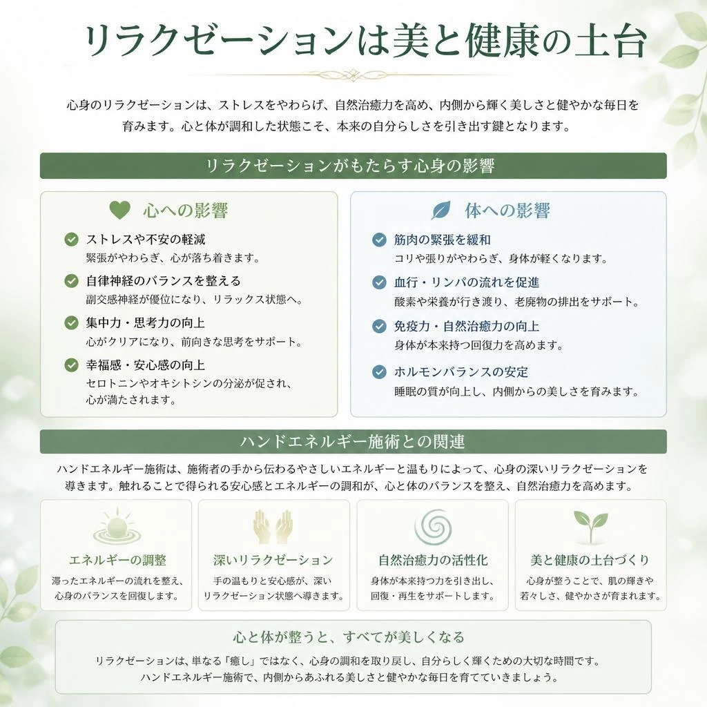 5. リラクゼーションの重要性