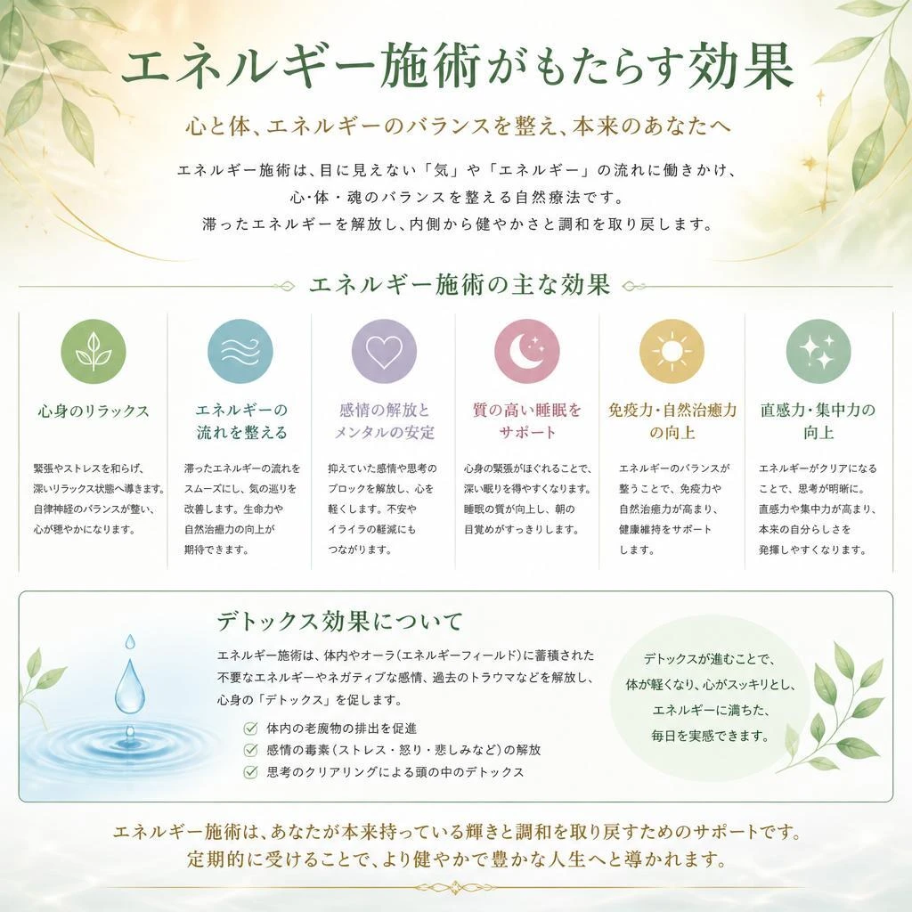 2. エネルギー施術の効果