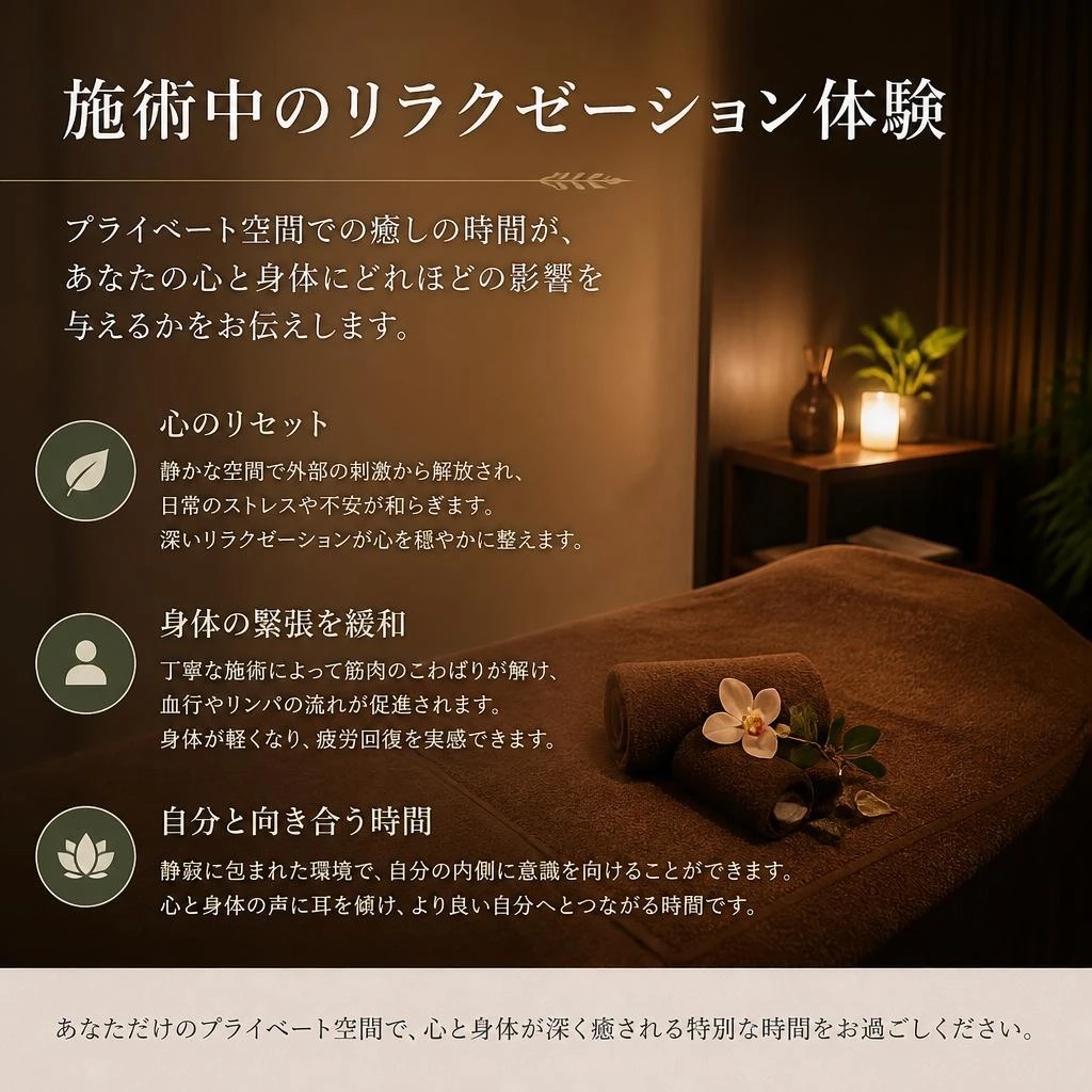 リラクゼーションのひとときを
