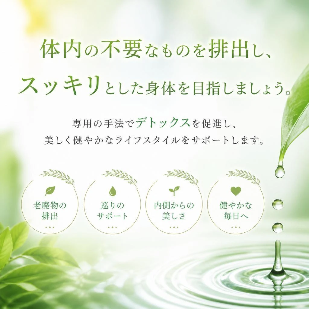 デトックスで美しさを引き出す