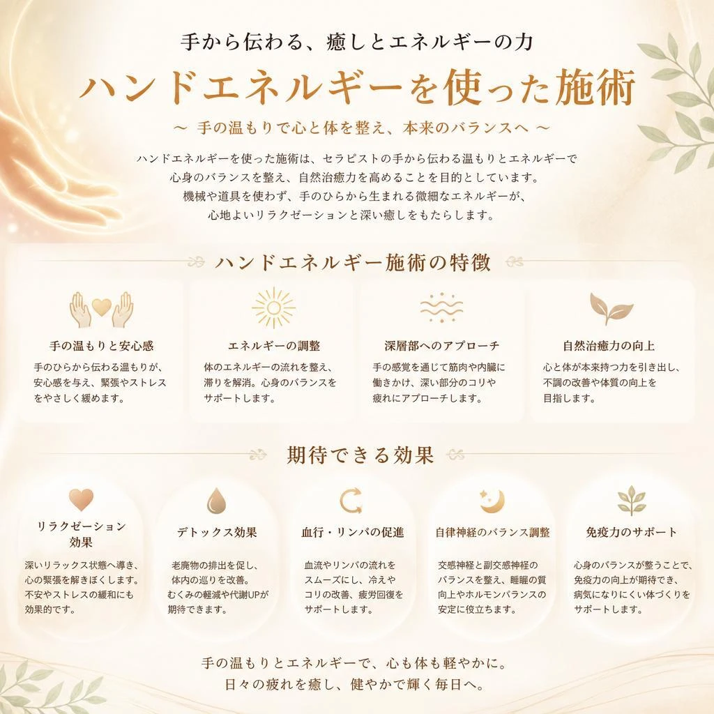 2. ハンドエネルギー施術とは？