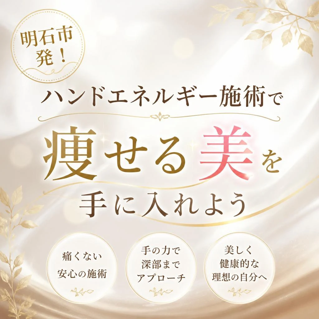 明石市発！ハンドエネルギー施術で痩せる美を手に入れよう