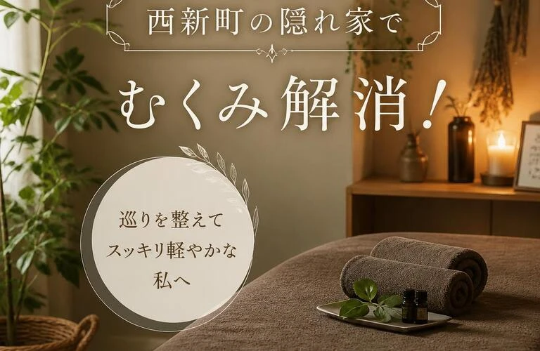 西新町の隠れ家でむくみ解消！