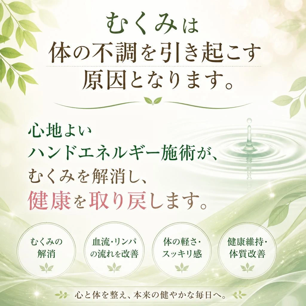むくみ解消の重要性