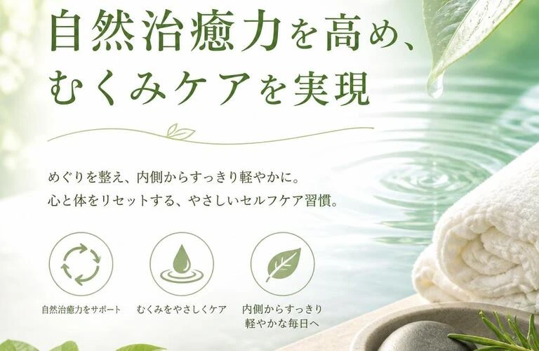 自然治癒力を高め、むくみケアを実現