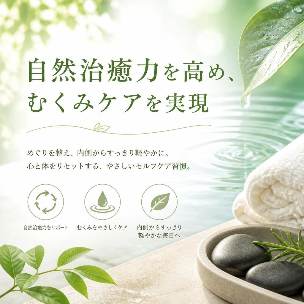 自然治癒力を高め、むくみケアを実現
